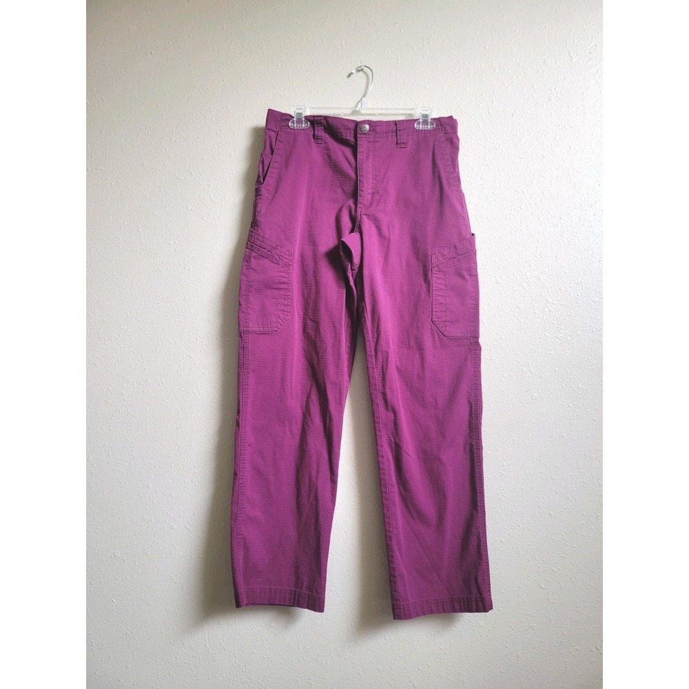 Carhartt Women's Workwear Scrubs‎ Pants Drawstring Cargo Uniform Burgundy Sz M